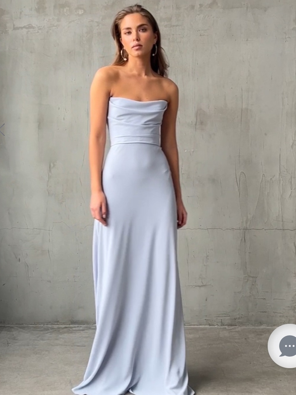 Jenny Yoo liv dress whisper blue size 4